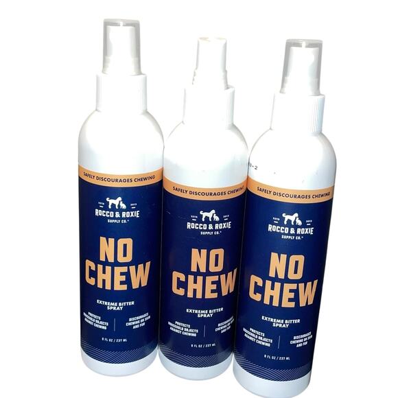 Rocco & Roxie No Chew Extreme Bitter Dogs to Stop Chewing 8 oz ea Spray Lot of 3 - Picture 2 of 12